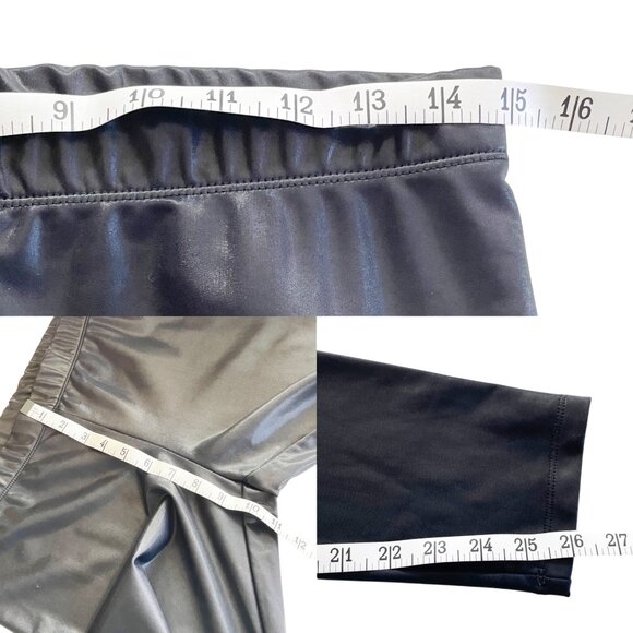 INC International Concepts Black Leggings Women’s Size Large Nylon Spandex Blend - Picture 5 of 7